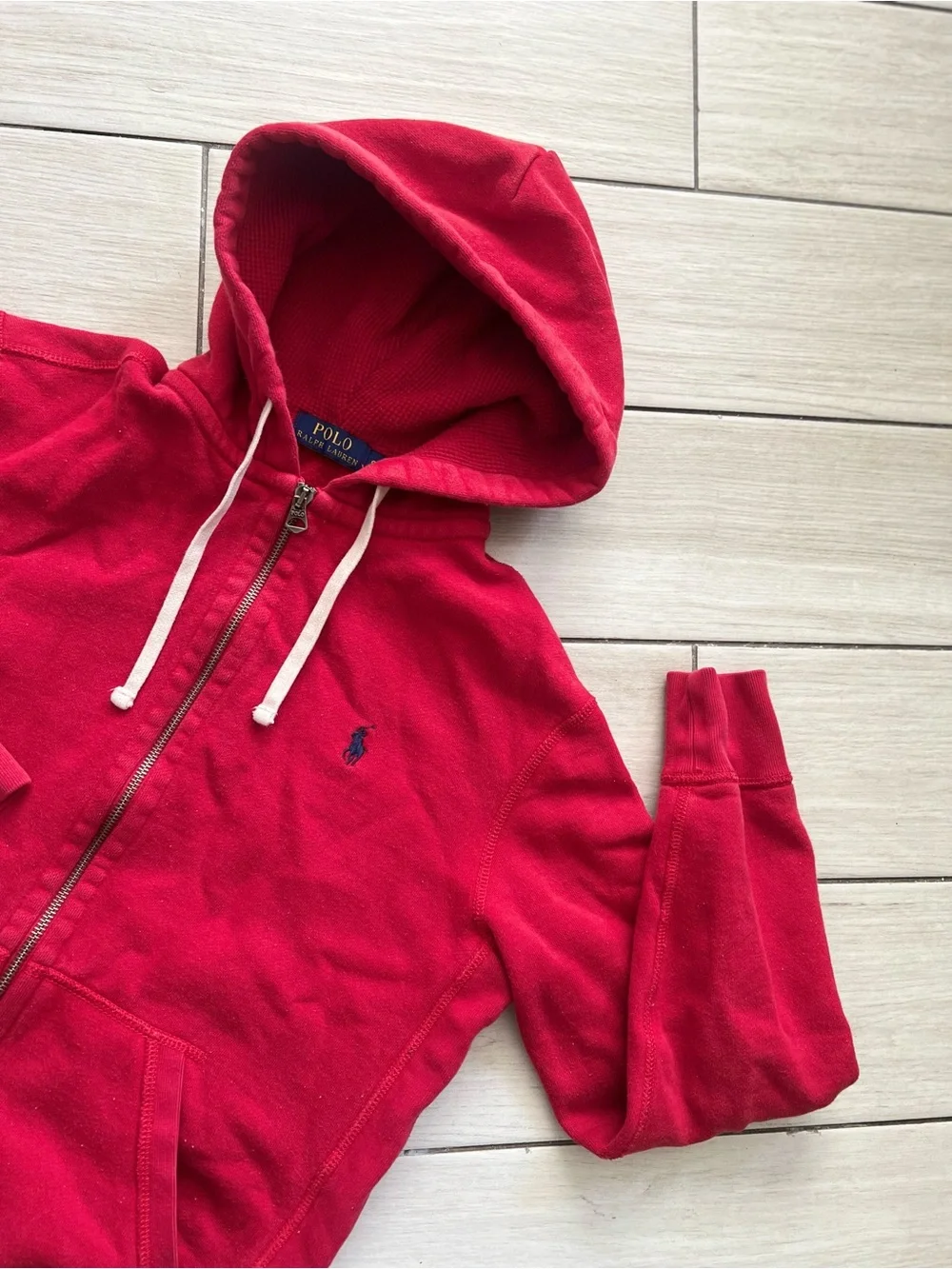 Polo Ralph Lauren Men Fleece Hoodie Red - Size Small